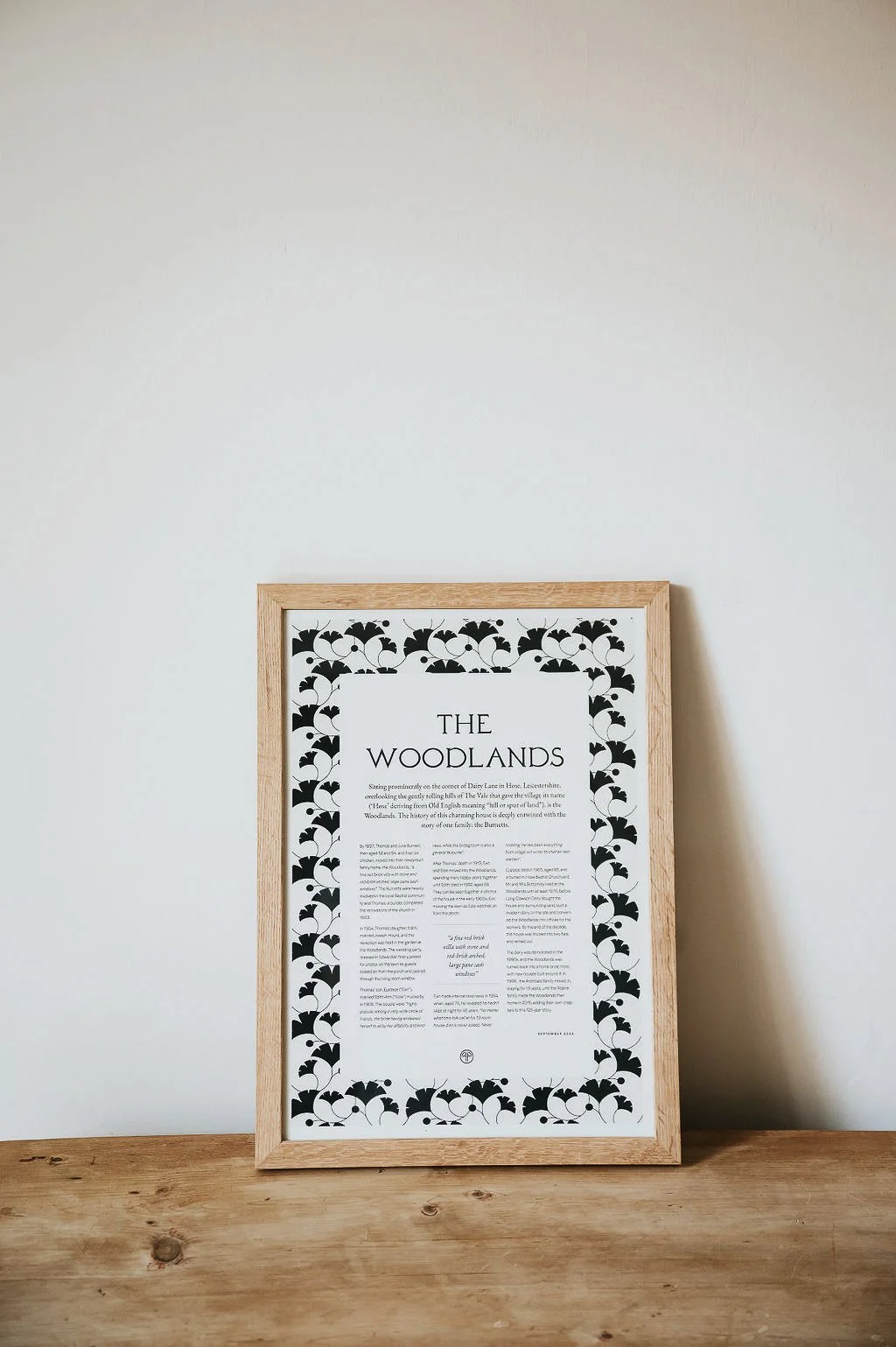 House History The Highlights PURSUING THE PAST