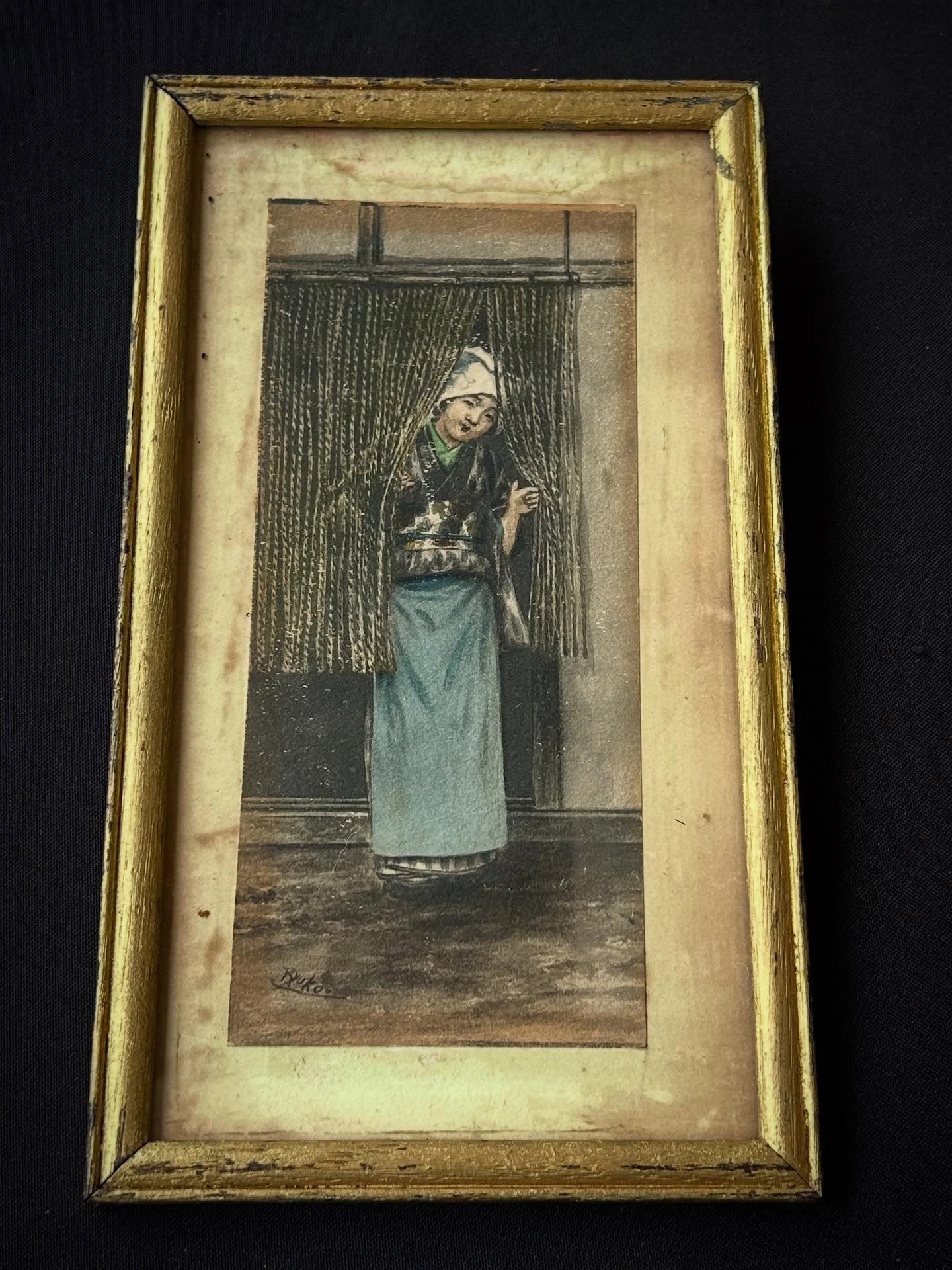 Small early 20th century watercolour on paper by Japanese artist Tsutaya Ryuko (1868-1933) 
&pound;85
Frame/mount a/f. Signed 

#art #wallart #watercolour #tsutayaryuko #japan #interiors #decorativearts #woolleyantiques #antique #antiquedealersofinst