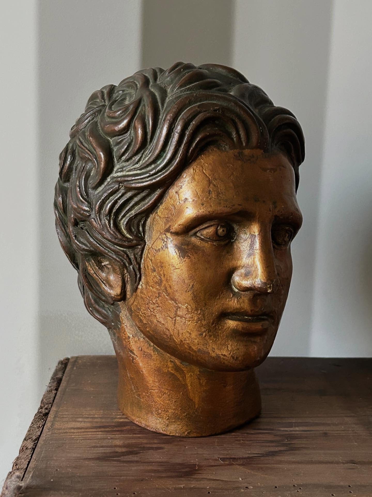 20th century neoclassical painted plaster bust of Alexander the Great 
Height 19cm
&pound;160
#neoclassical #grandtourstyle #interiors