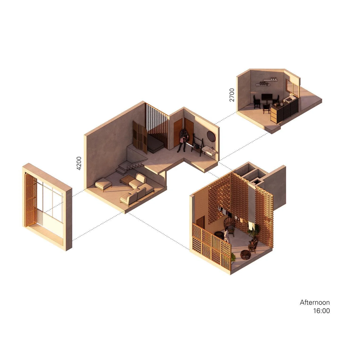Unit plans ツ
A &ldquo;one-size-fits-all&rdquo; approach in housing projects usually ignore dwellers&rsquo; spatial practices and their need for a variety of types and sizes of dwellings. 
Therefore, diversity for different types of units (from small 