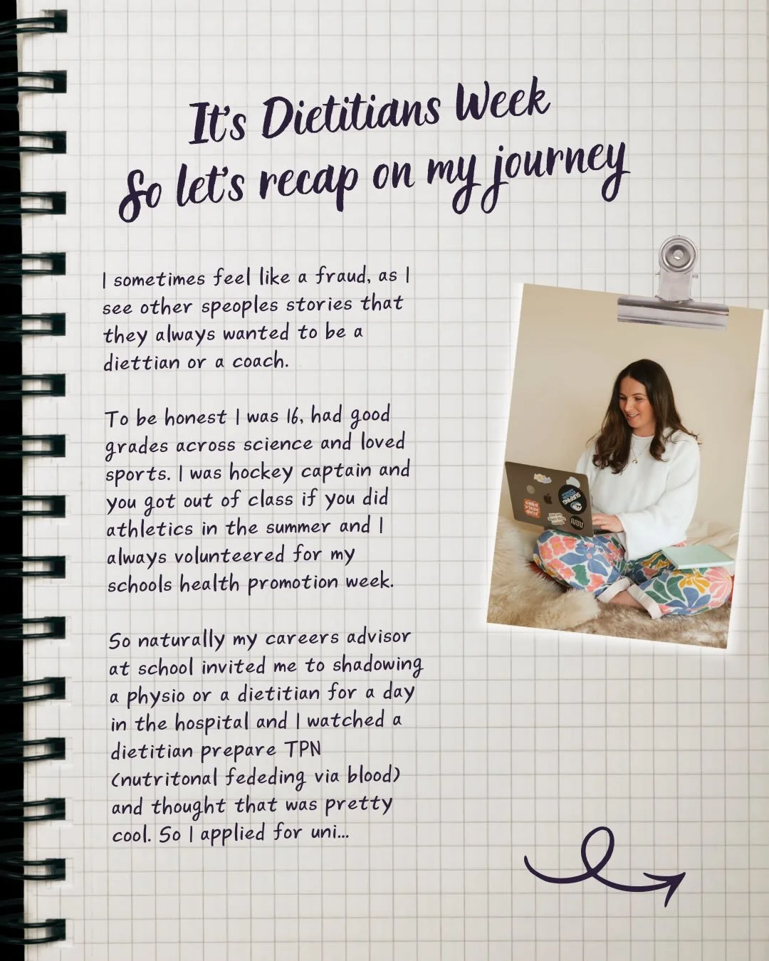 It&rsquo;s Dietitians Week hosted by @bda_dietitians and I thought it would be a brilliant time to share my journey and what brought me to here&hellip; 

I can&rsquo;t believe I&rsquo;ve been practising as a dietitian for over 10 years, here&rsquo;s 
