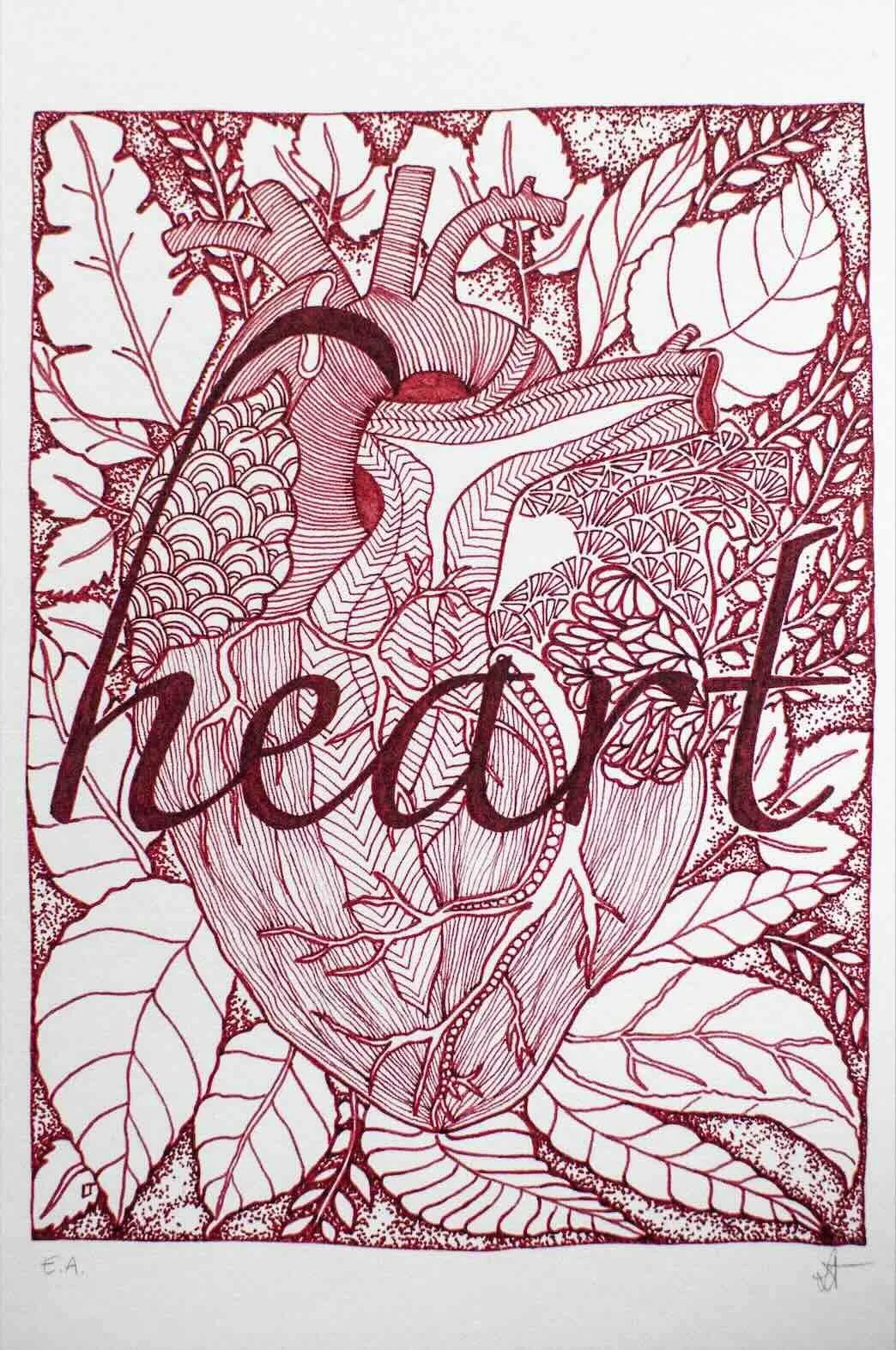 Heart_FountainPen Drawing_Artwork_Laura Teodori Artist_CuoreAnimale.jpg