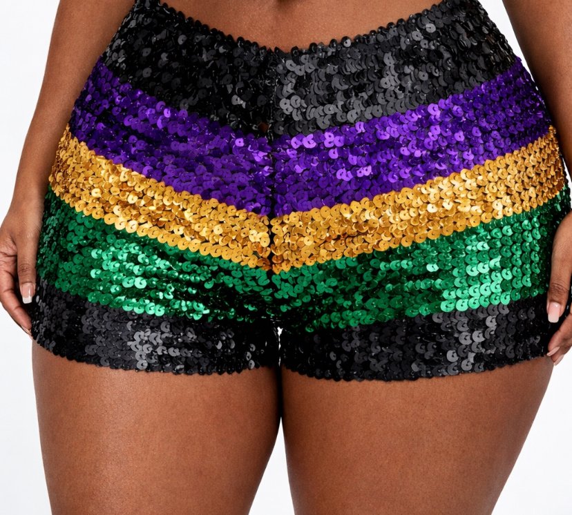 White MG Sequin Shorts (Copy)