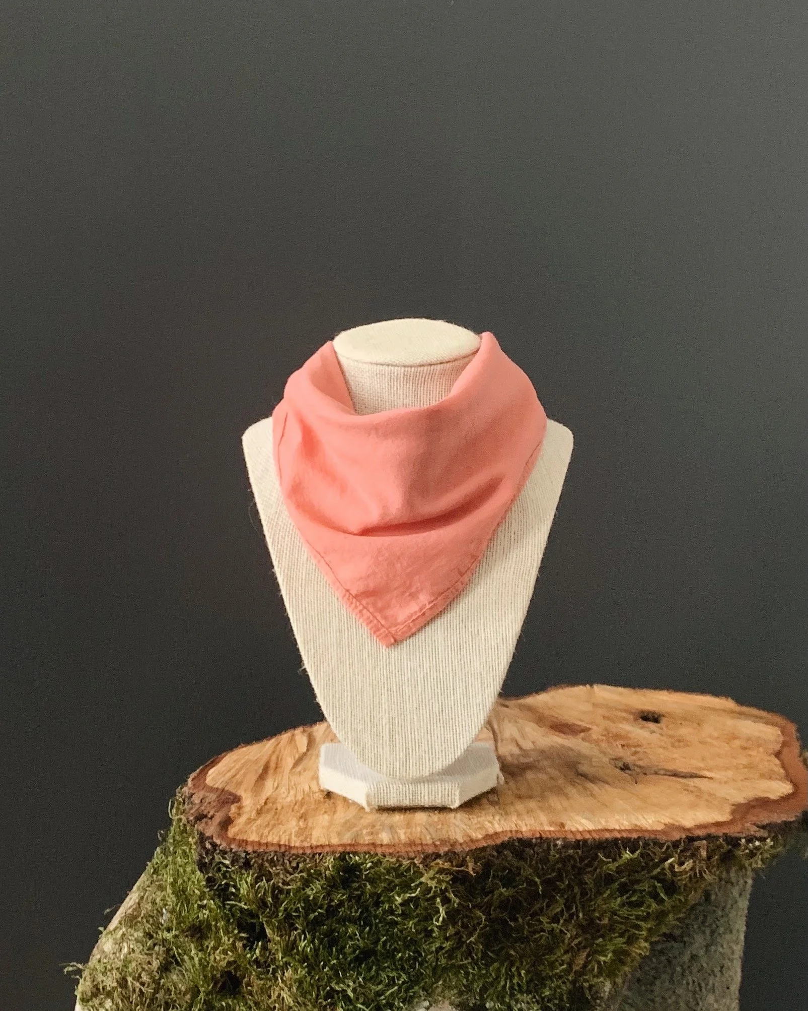 Madder root dyed bandana