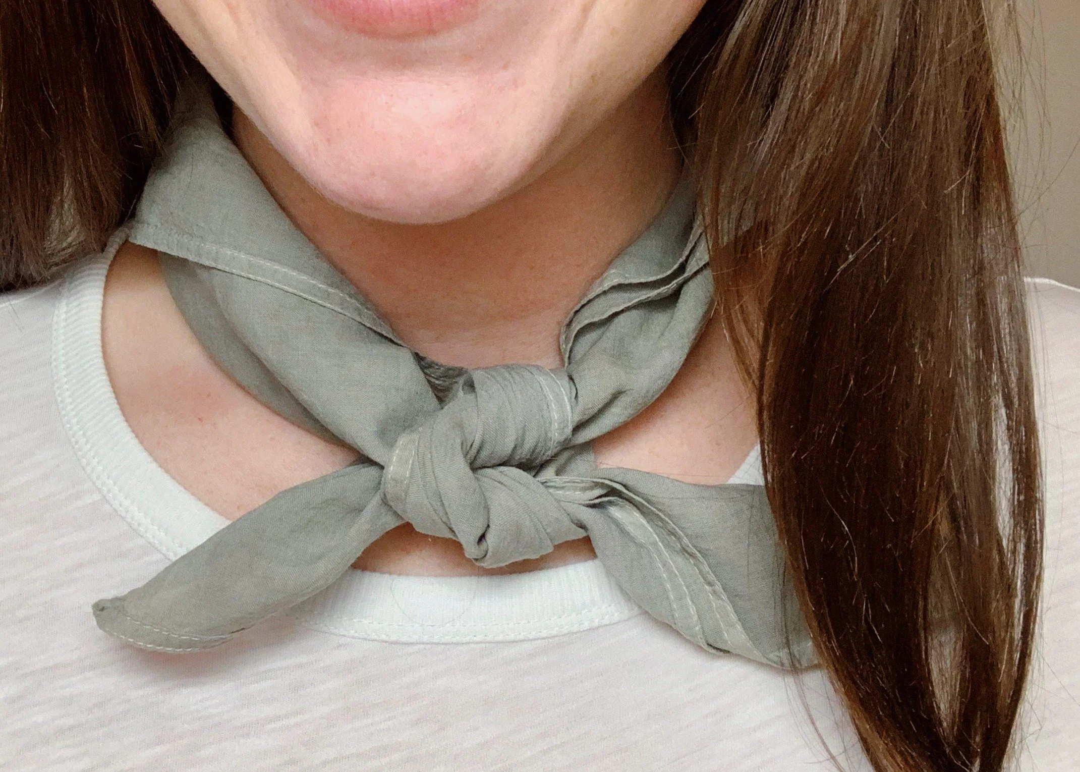 Rosemary dyed neckerchief