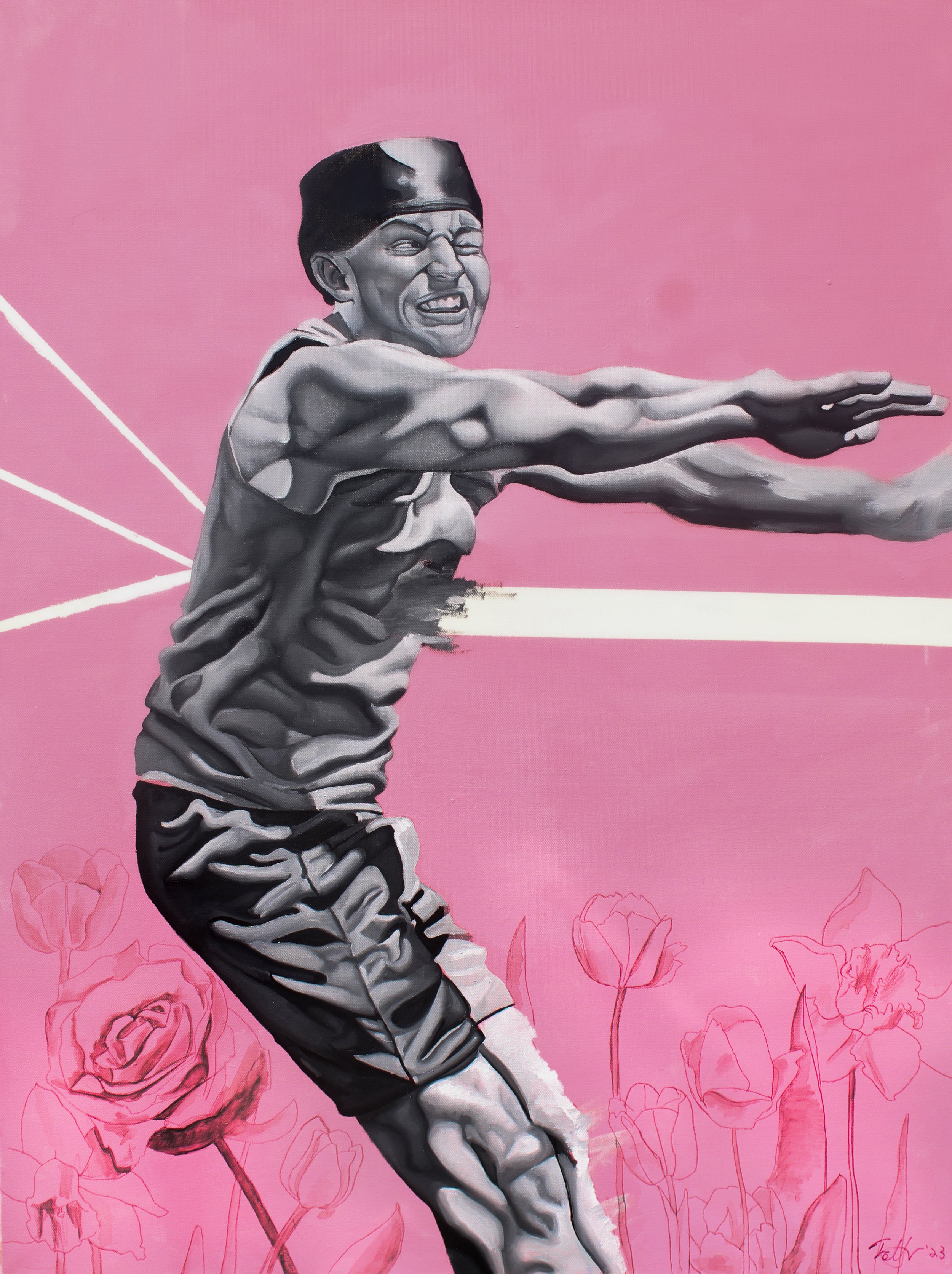 "Right in the kisser" c.2023