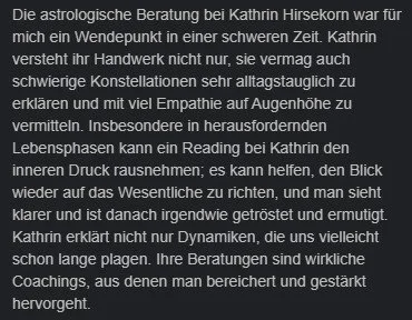 Text über astrologische Beratung bei Kathrin Hirsekom, deren Bedeutung für den persönlichen Wendepunkt, Empathie, Lebensphasen, Stressmanagement, Coaching und Verstärkung der inneren Stärke.