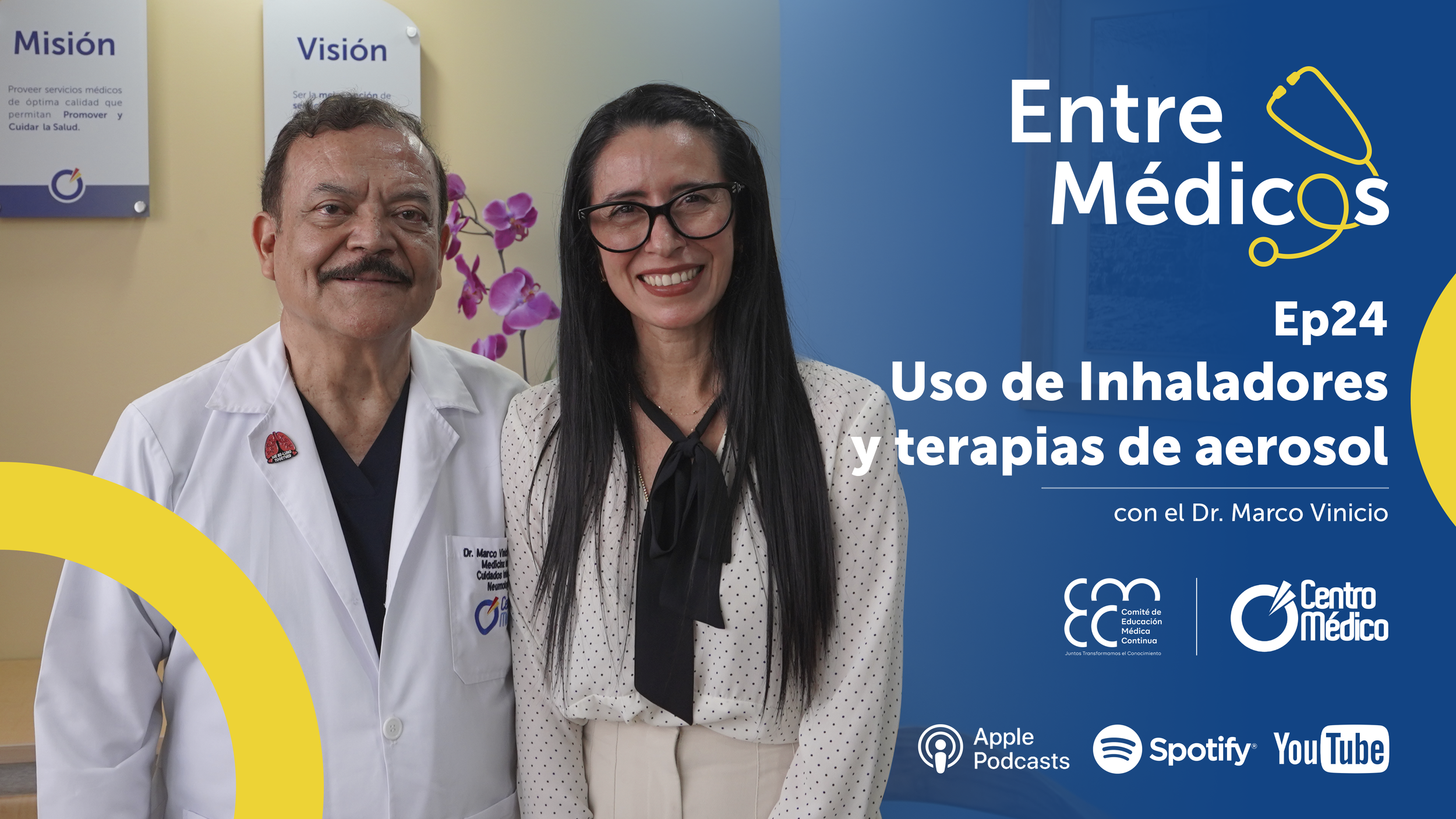 Uso de inhaladores y terapias con aerosoles con el Dr. Marco Vinicio Flores