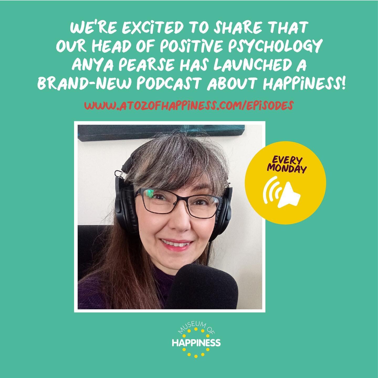 &quot;We're excited to share that our Head of Positive Psychology Anya Pearse has launched a brand-new podcast about happiness! 🥳

She knows from both study and lived experience how to overcome challenges and nudge herself towards feeling more resou