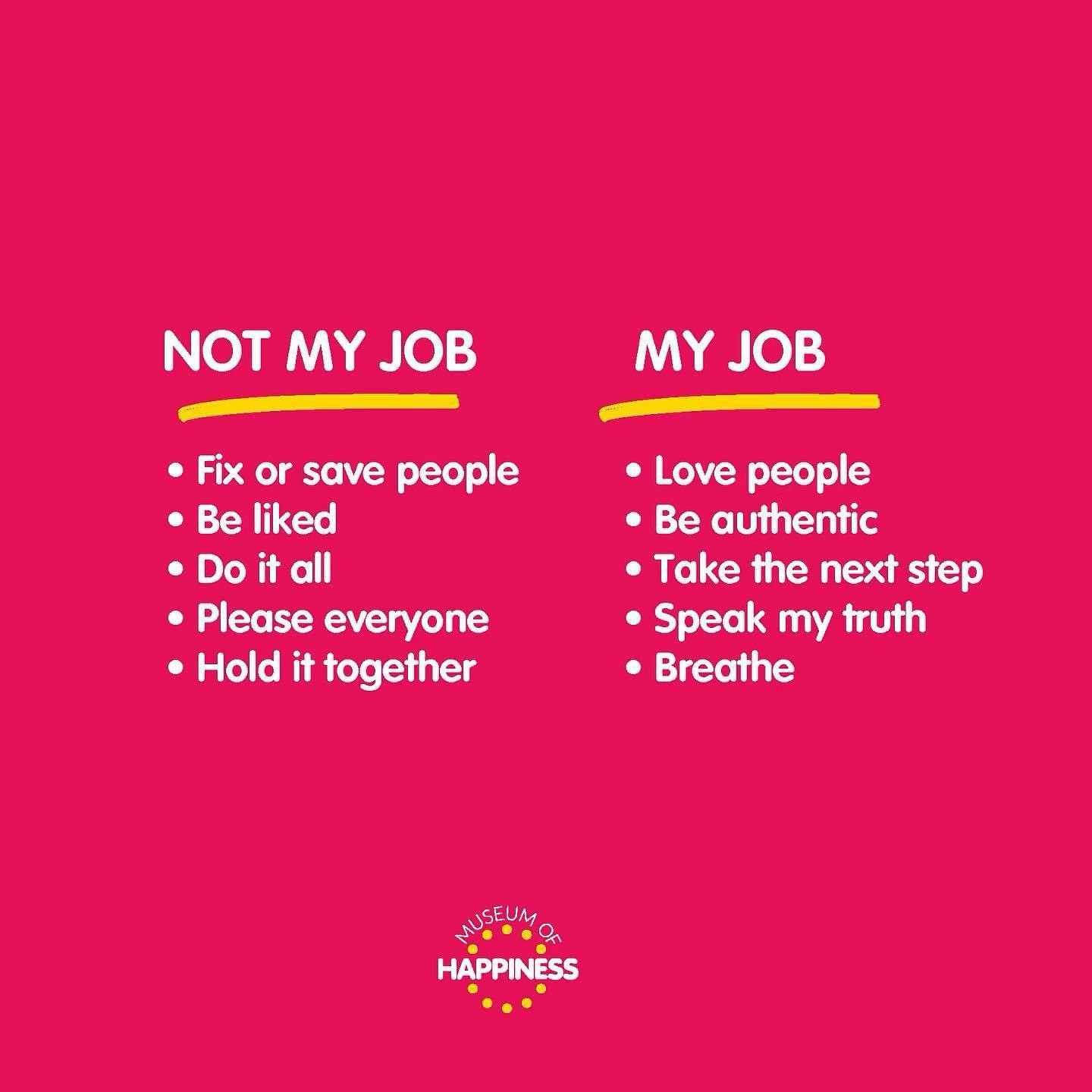 Here&rsquo;s a friendly reminder for all of us ❤️🙌🏼

We often feel like we need to do everything and be everything to everyone. Let&rsquo;s practice releasing the unrealistic pressure we put on ourselves (as best we can). 🙏🏼

Say it with me&helli