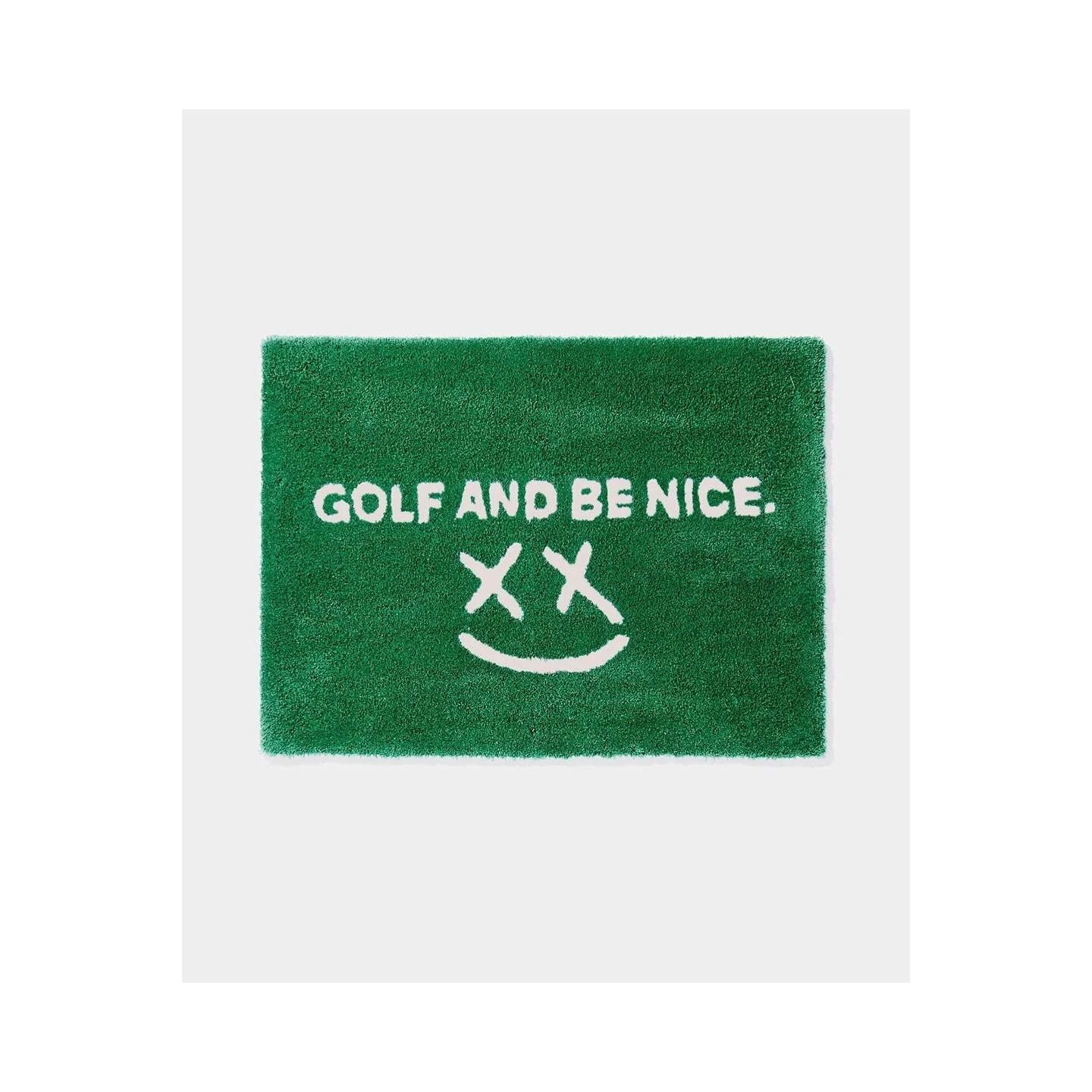 CAVY X @hypegolfjapan Tufted &ldquo;Gx)LF AND BE NICE&rdquo; rug. 

Available on hypegolf.jp