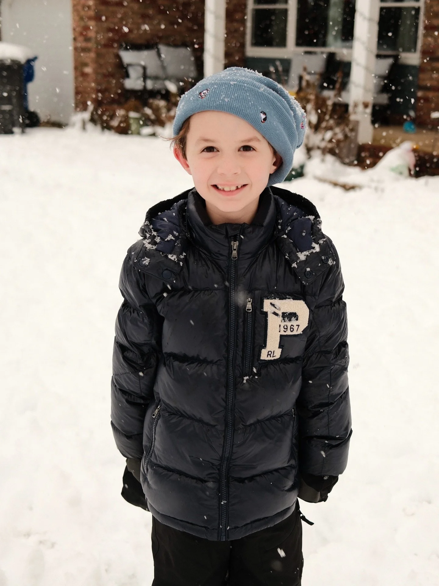 Sam, loving the snow. #x100vi
