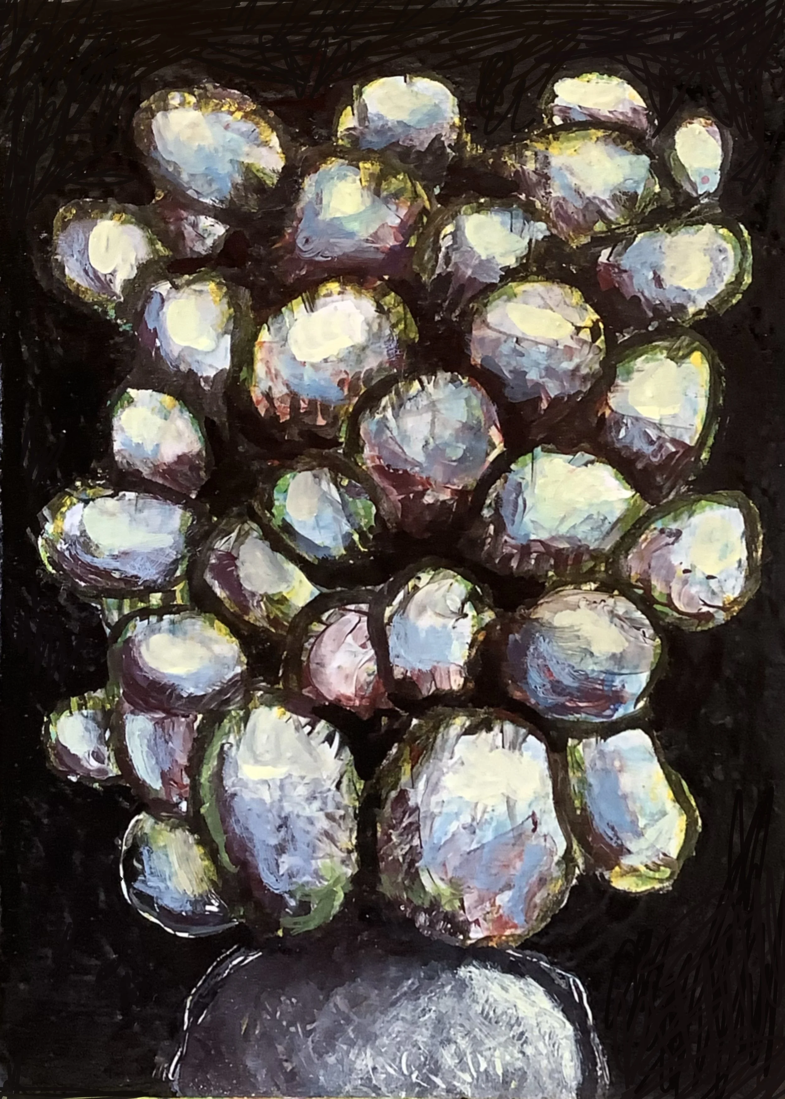 "Plant", 3.5"x 5", Oil on Panel, 2022, NFS