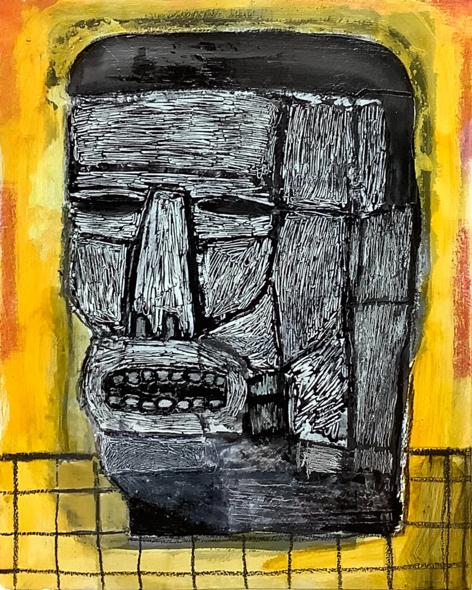 "Disembodied Head", 8"x10", Oil on Paper, 2021, $500