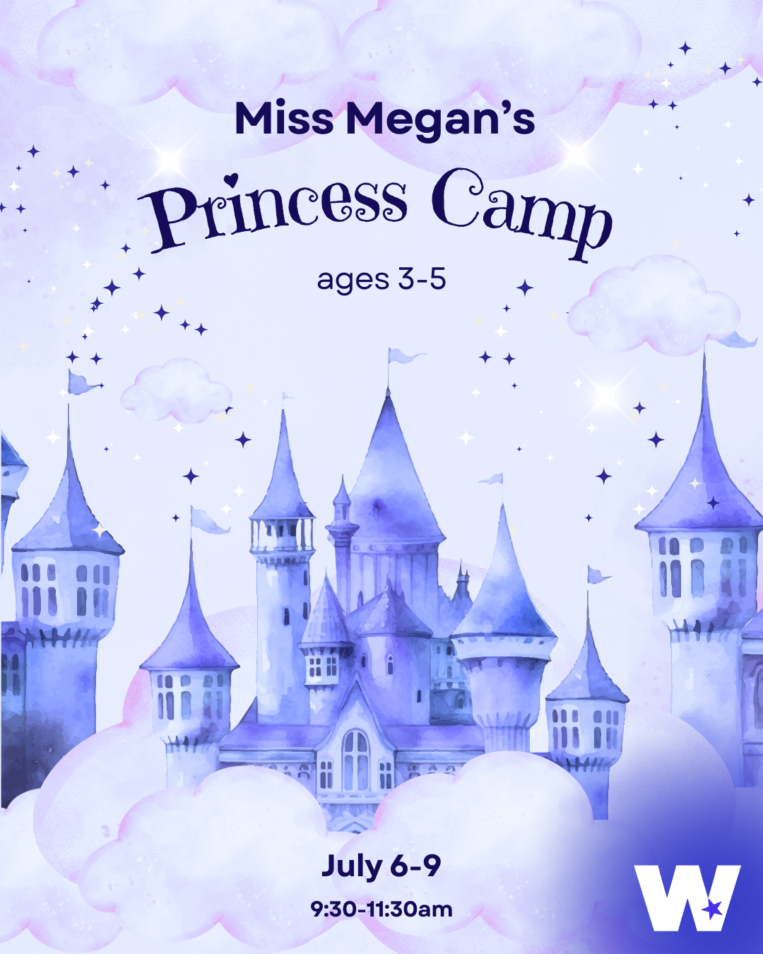 Hear ye! Hear ye! Let all the young maidens attend the Princess Academy to develop their royal skills. Regal festivities shall include noble games, majestic crafts, stately story time and lots and lots of splendid dancing as all royals must know what