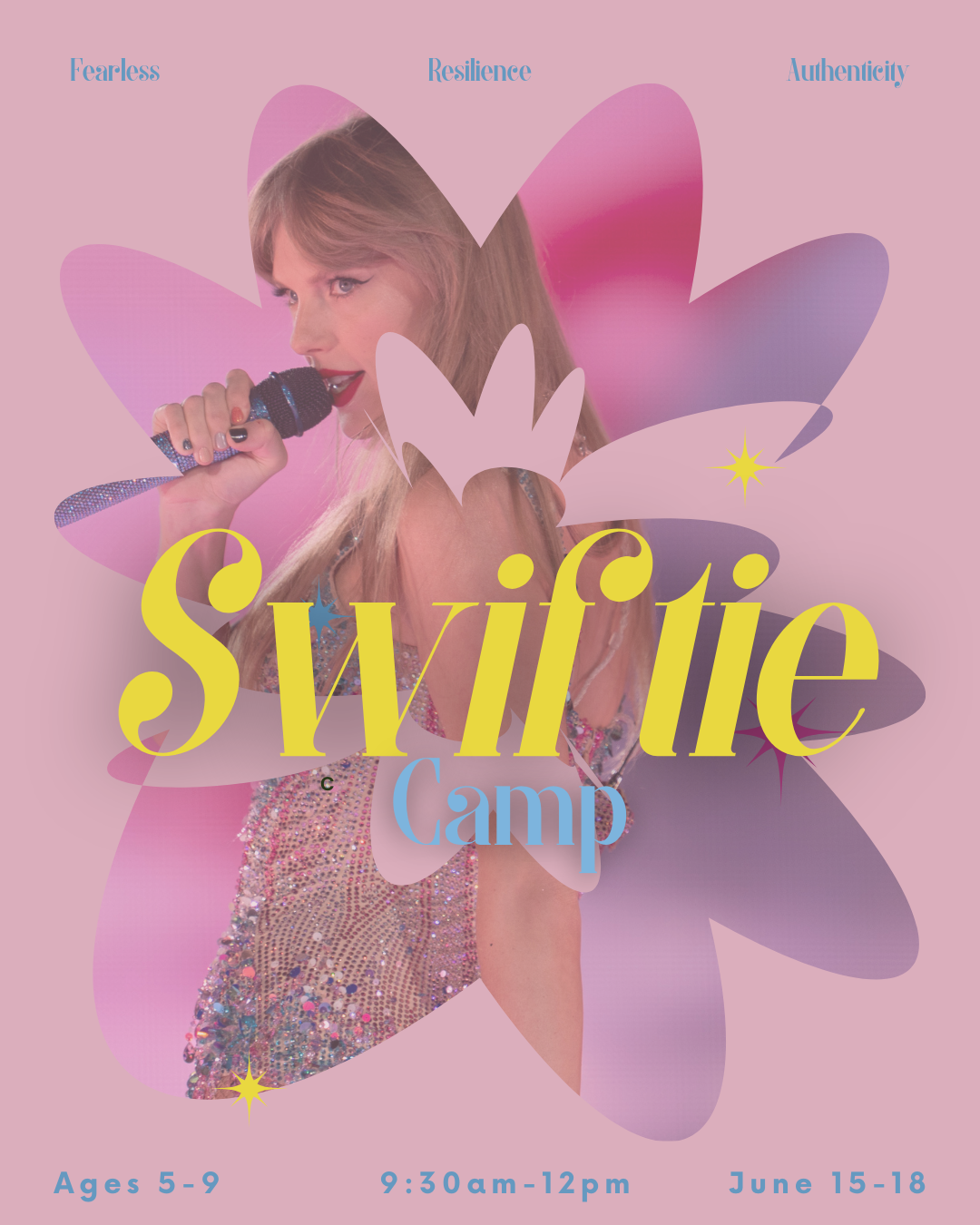 Grab your glam squad and get ready to make the whole week shimmer! Dancers will rock out to Taylor’s greatest hits, make bejeweled crafts, and play games beyond your wildest dreams. Swifties will be served a light snack and should bring a water bottl