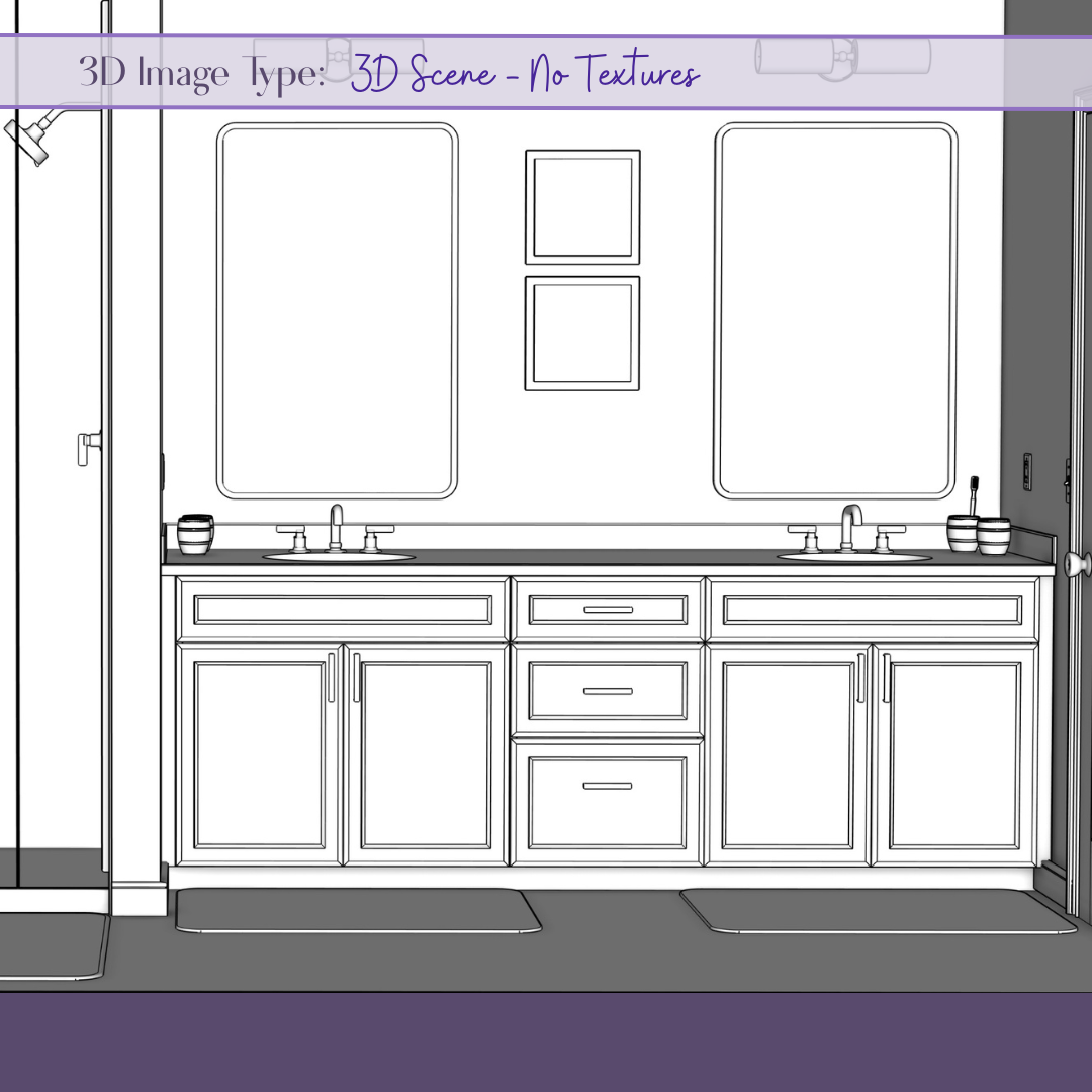  NO TEXTURES - 3D models are shown to help understand space and scale. No materials or colors are shown. 