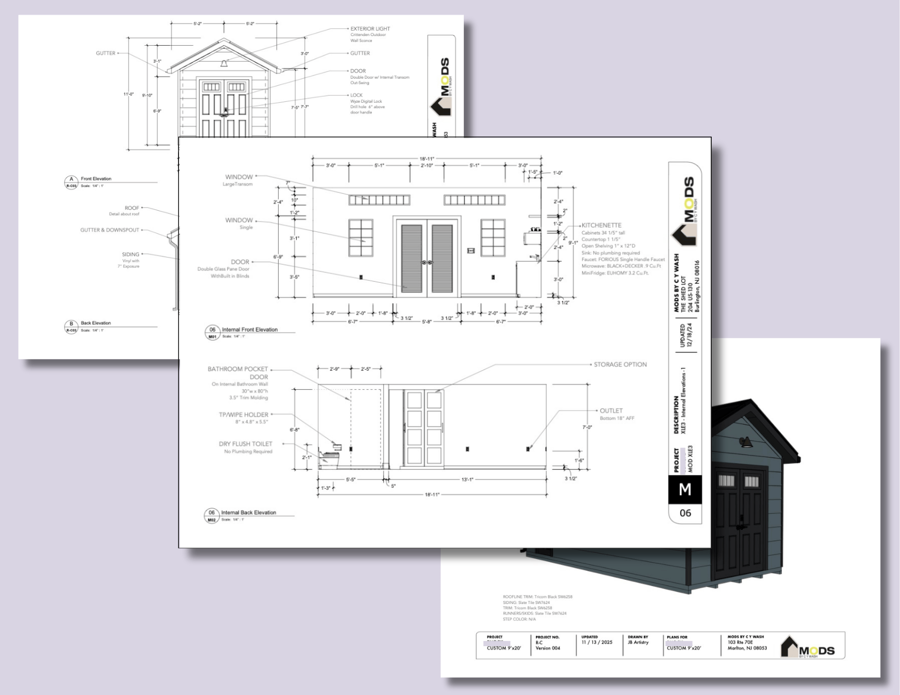 Drafted Documents for Interior Design Projects