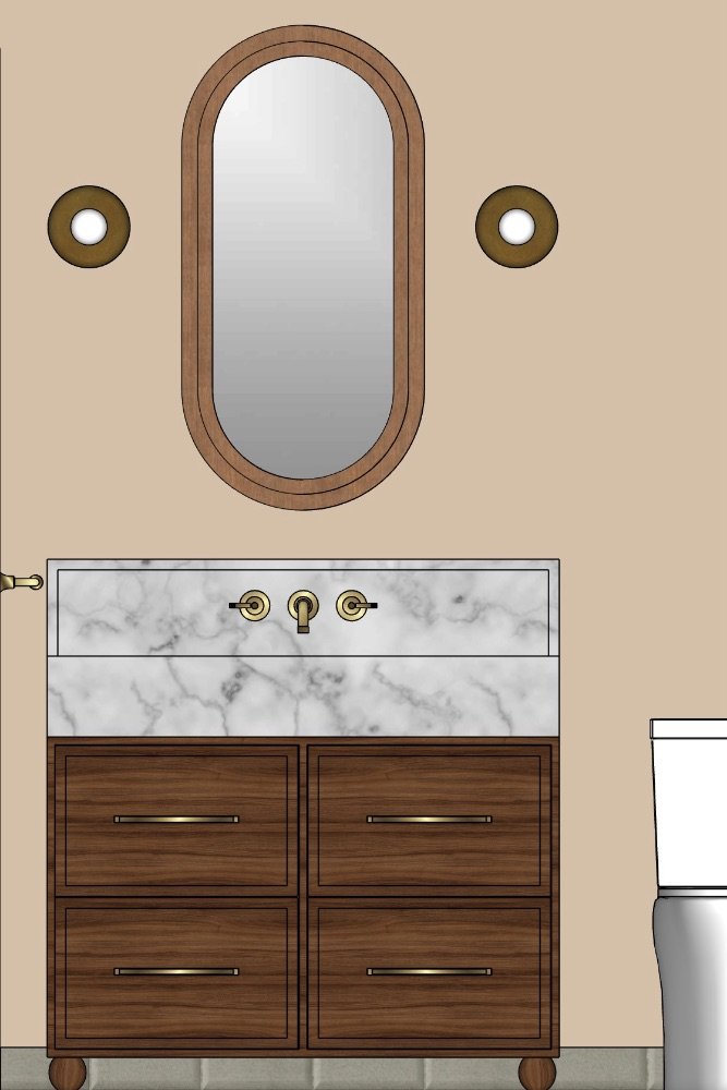 2D elevation of interior design project