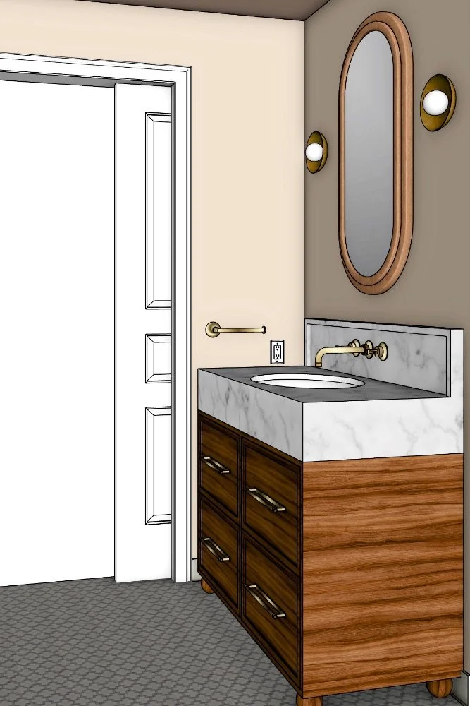 3D view of interior design project