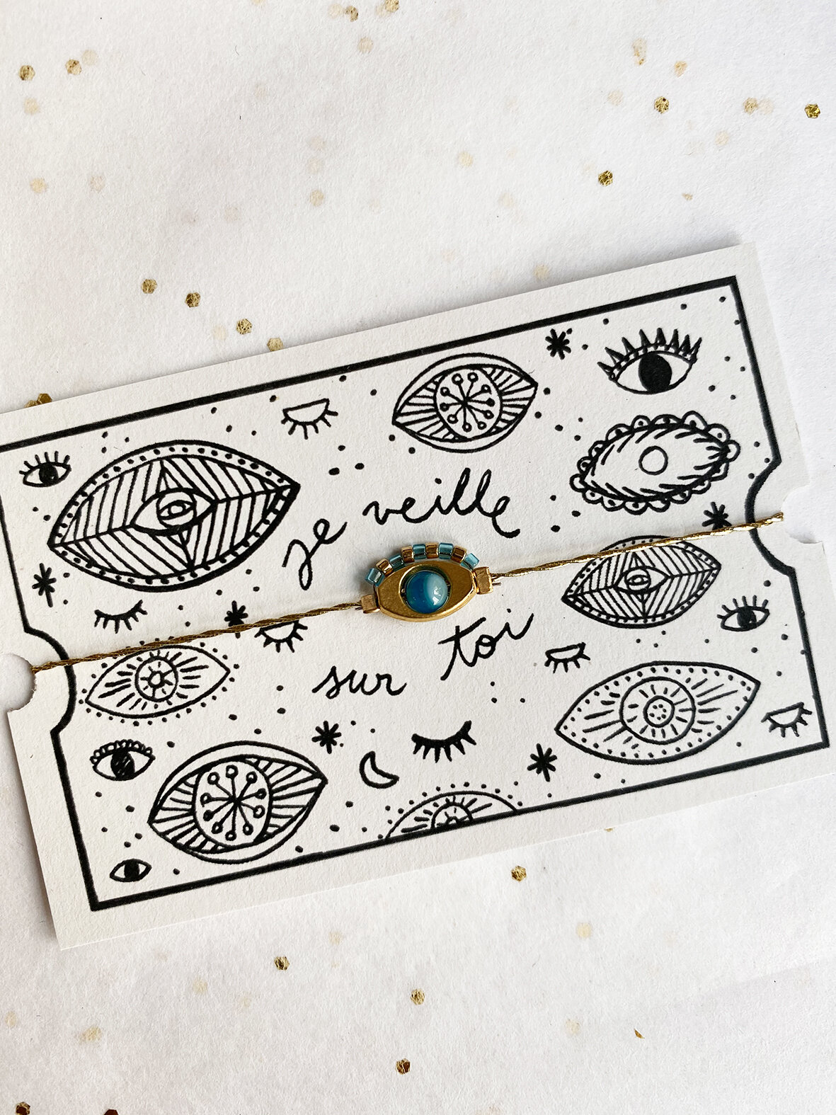 Bracelet à souhaits Je veille sur toi