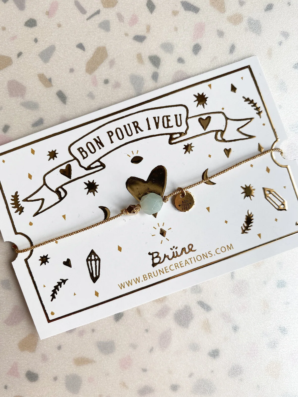 Bracelet bon pour 1 vœu - Amazonite