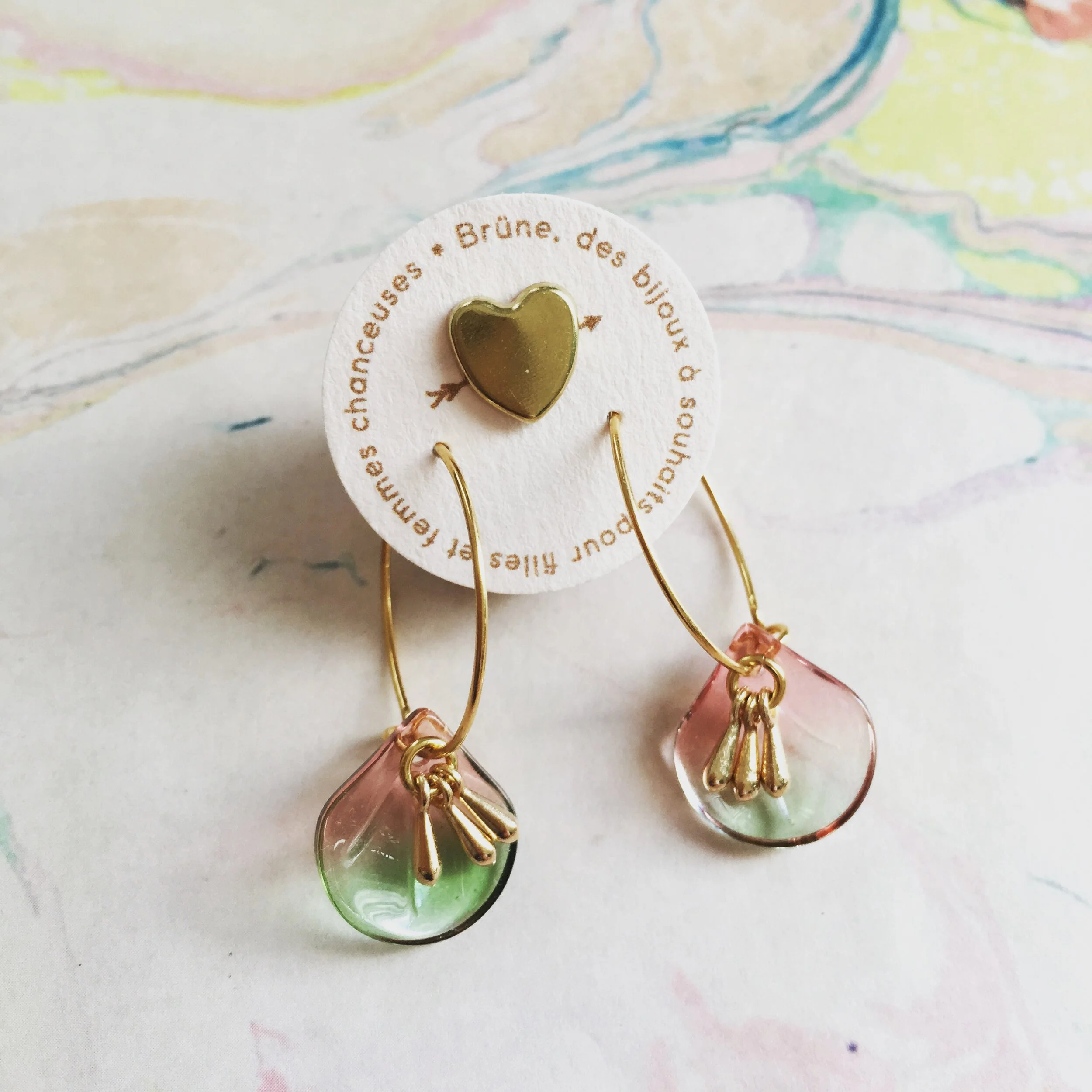 Boucles d'oreilles Aurore Boréale