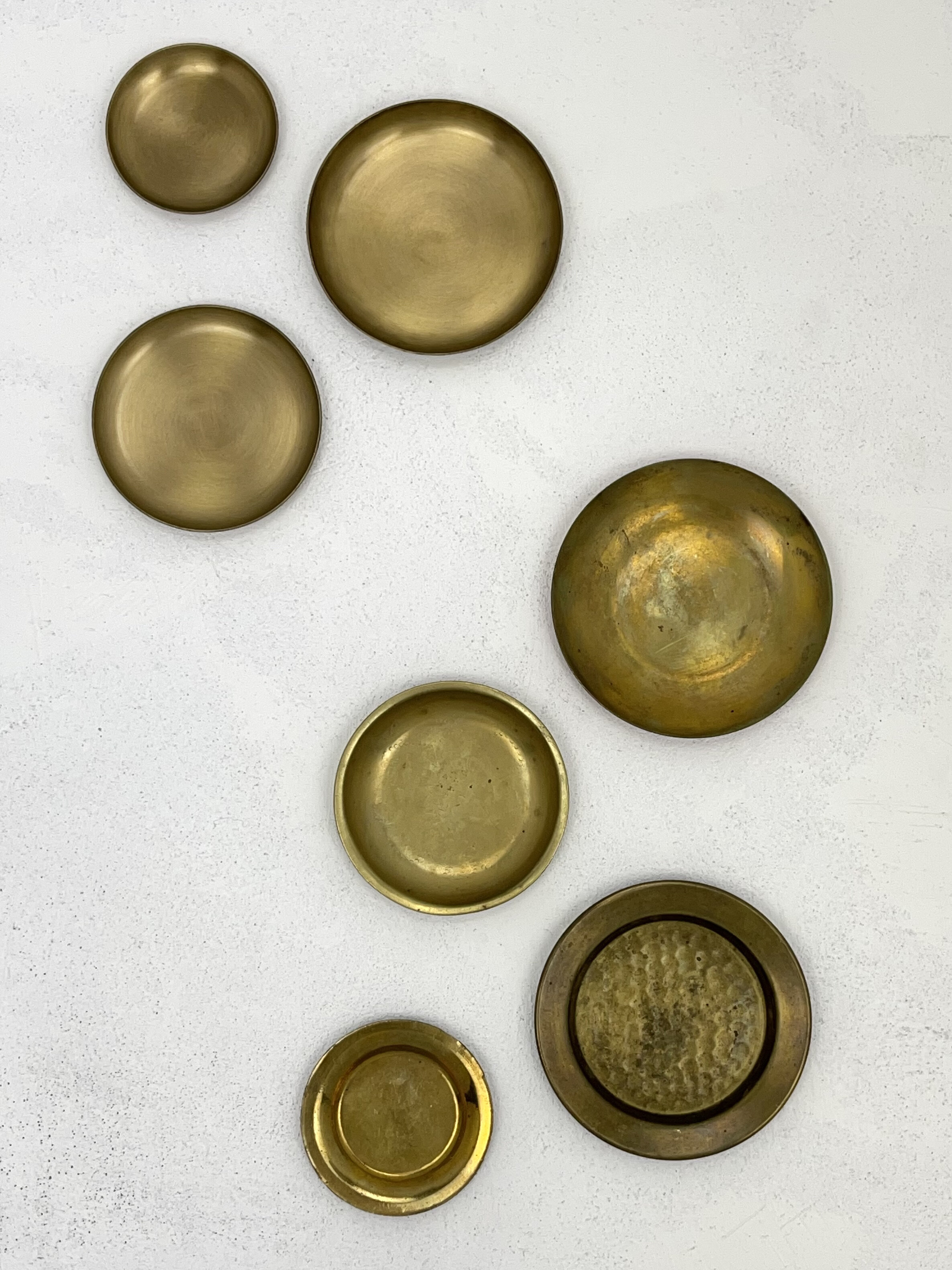 plate tray Diameter 140mm Z241 Solid brass round compact dish 