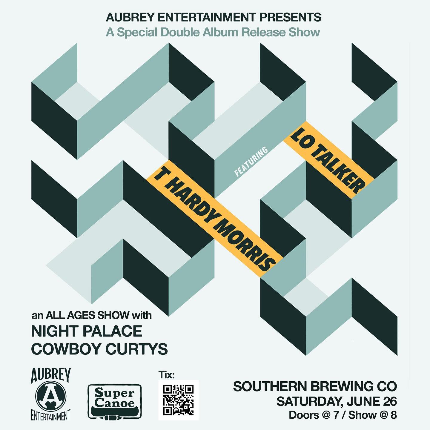 We&rsquo;re so excited to finally play a show here in ATHENS, GA! Both us and @t_hardy_morris will be celebrating our newest releases. We&rsquo;ll be joined by absolute tune killers @nightpalaceband and @cowboycurtys. Mark your calendar for June 26th