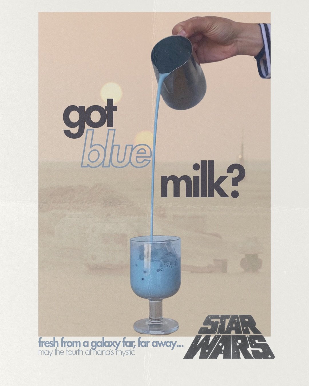 may the fourth be with you ⋆✴︎˚｡⋆ an extra special Star Wars x Cinco crossover! stop in and try our housemade blue horchata! ⭐️

from a galaxy far, far away...also known as nana's mystic! 🪐 made by @motodanii1 for our special cinco menu, and launchi
