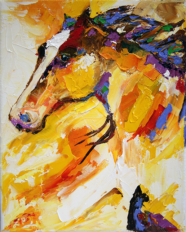 Brilliant Sun Run 8 x 10 Canvas