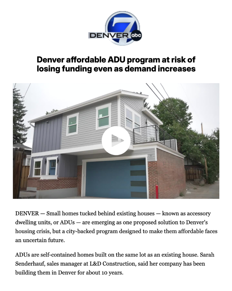Denver7 News | L&D Construction