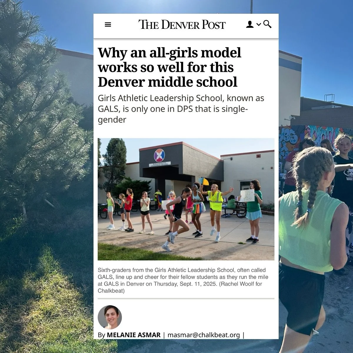 Originally published by Chalkbeat, written by Melanie Asmar, and now featured in The Denver Post, we love seeing this story about the Girls Athletic Leadership School (GALS) reach even more readers. 📰✨
This piece highlights how GALS is redefining m