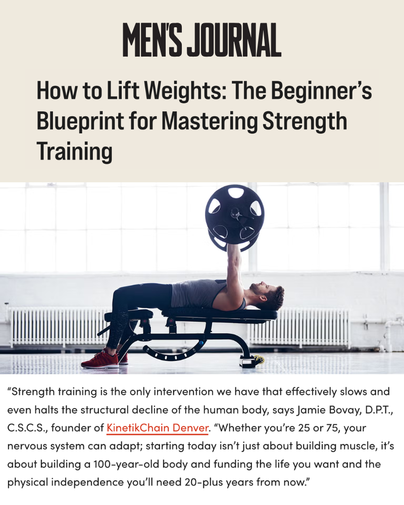 Mens Journal | Dr. Jamie Bovay, KinetikChain