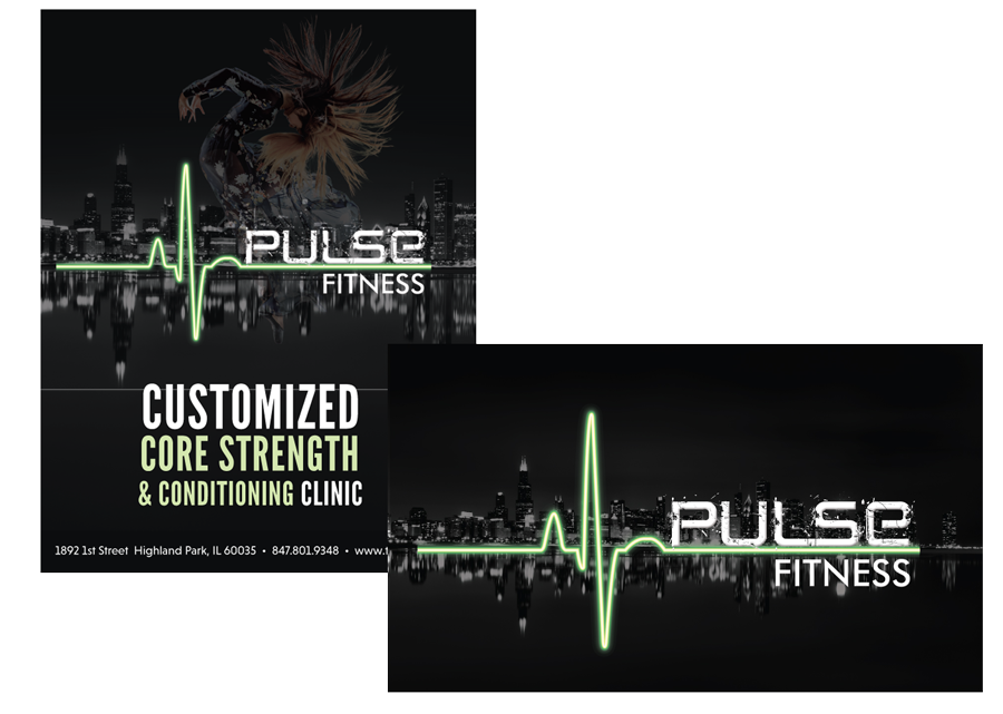 PULSE FITNESS (logo and collateral)