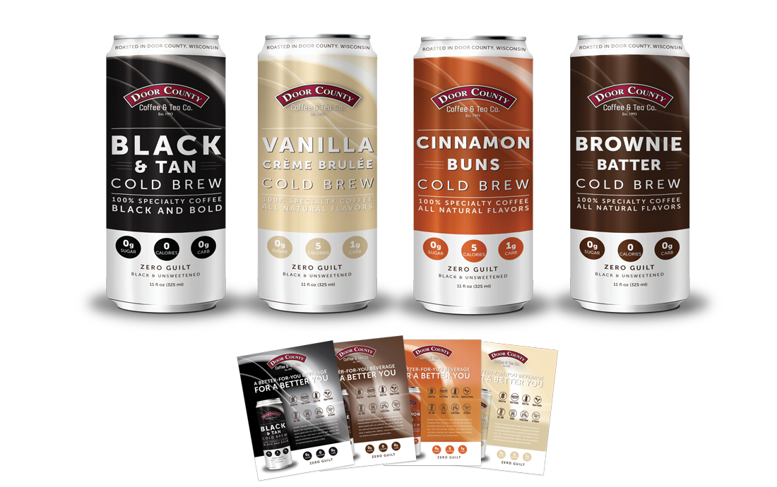  Cold Brew Coffee can design and marketing material. 