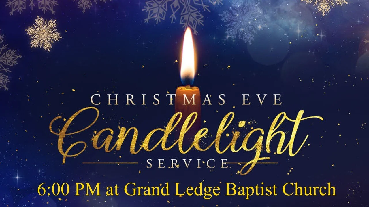 Christmas Eve Candlelight Service at 6:00 pm