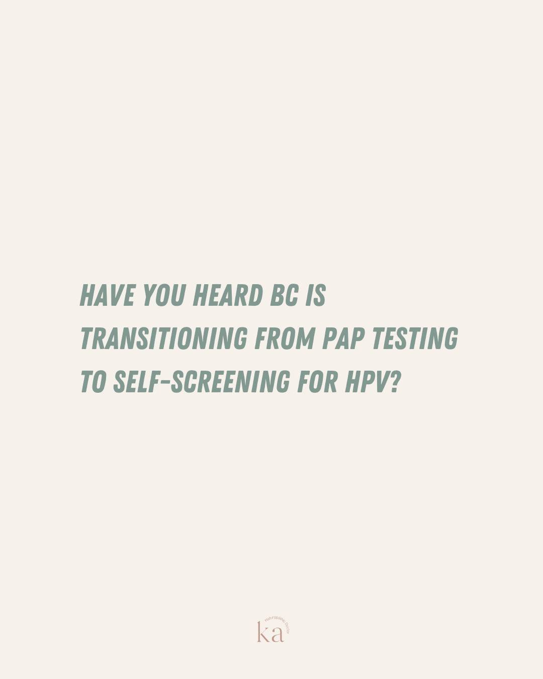 BC Public Health announcement ✨️ We're transitioning from Pap to HPV Cervical screening at home!⁠ As a provider I am excited for this change as it allows people who have previously had barriers to accessing pap tests to safely screen in a private, sa