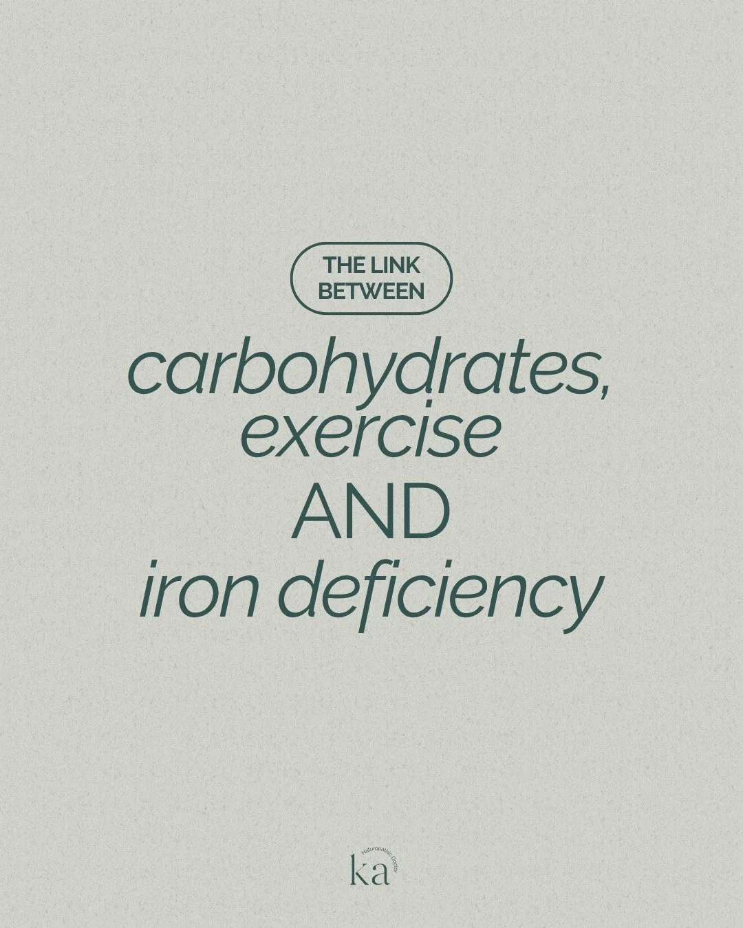 Is eating too few carbs sabotaging your iron levels? 🥯 🪫 

This is a sneaky factor affecting many of the female athletes I treat that most don't know about...

When athletes train in either a calorie OR carbohydrate deficit, levels of hepcidin &mda