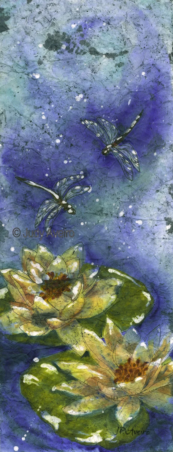 Lily Pond and Dragonflies