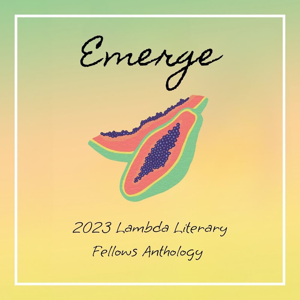 Being a Lambda Literary Fellow last year was an immense honor &amp; joy, &amp; today, you can get a taste of the work we did. My piece, along with pieces written by 75 other LGBTQQIA writers, was compiled into an anthology that is out today! Thanks t