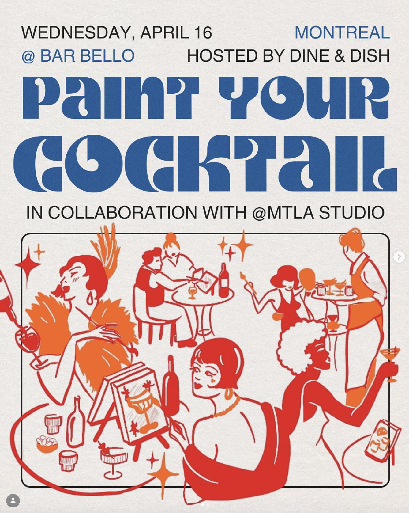 Paint Your Cocktail by MTLA x Dine n' Dish