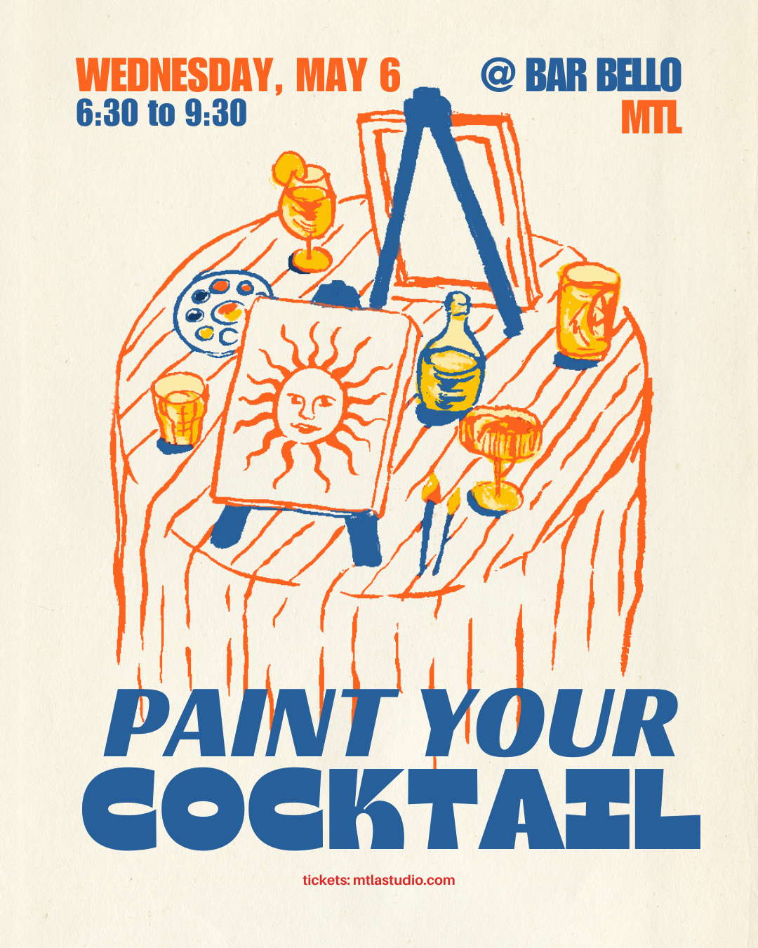 Paint your Cocktail - Sunset Aperitivo - May 6th