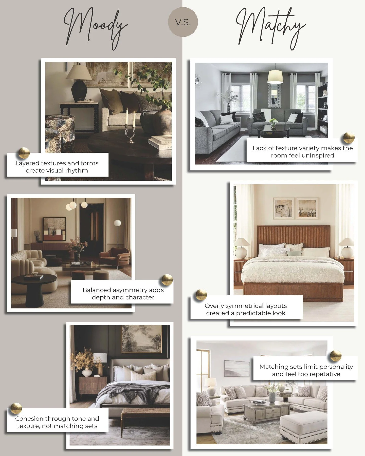 Mood Over Match: The New Rule for Cohesive Design

Luxury design isn&rsquo;t about matching every finish or fabric. It&rsquo;s about creating harmony through mood, balance, and repetition of form. The most cohesive spaces often flow effortlessly beca