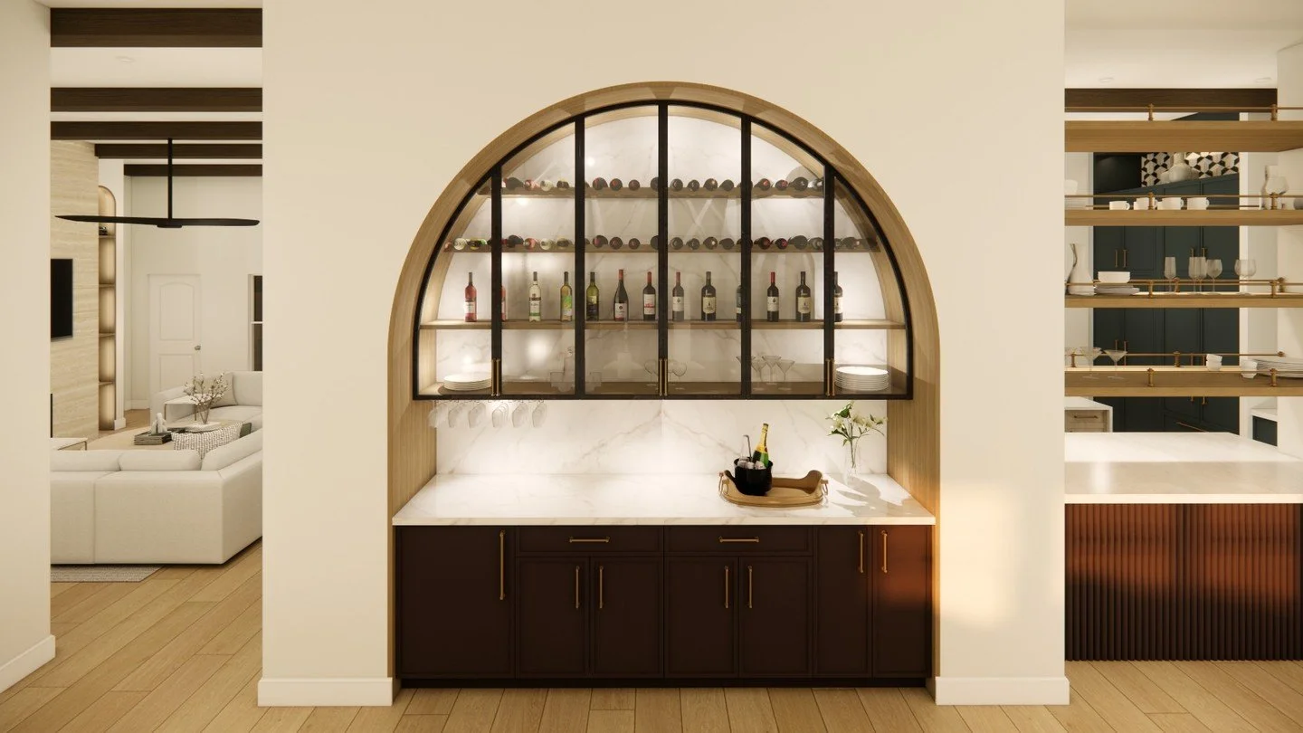Project Highlight: A Toast to Thoughtful Design

Are you a wine lover? Our clients are and we wanted to give them a beautiful place to pour that perfect glass and display their favorite collections. This custom wine wall is the perfect blend of form 