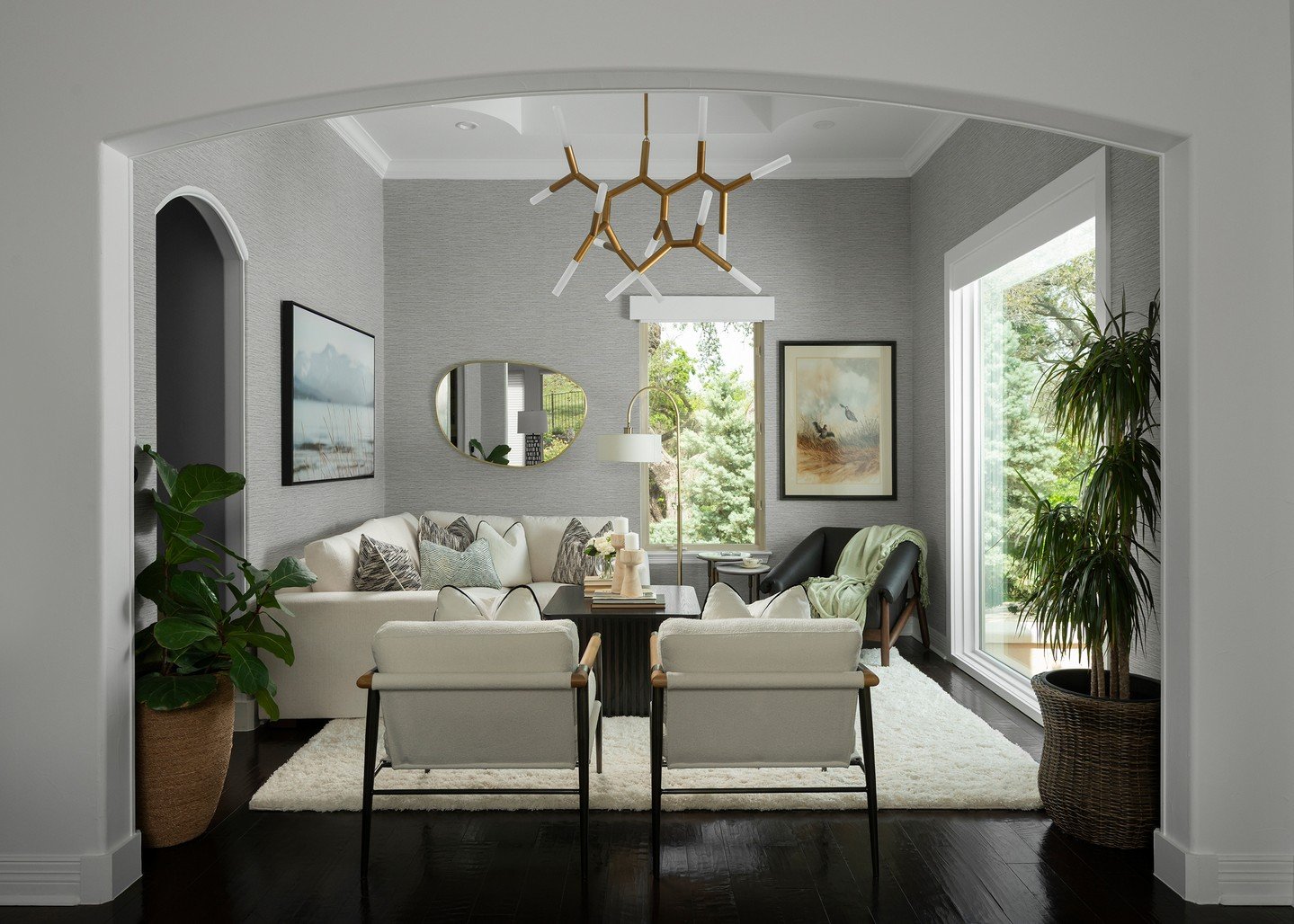 SHOW THE VISION | This flex room started with conversations, references, and loose ideas, exploring how the room needed to function and how it should feel. Those early decisions shaped the foundation long before anything was visualized.

From there, 