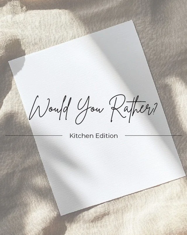 WOULD YOU RATHER | Which kitchen design speaks to you more? An elegant and moody space featuring dark, matte Cosentino countertops ✨ or a bright and airy space featuring stunning white quartz countertops from Cambria Surfaces?

Both rooms bring their