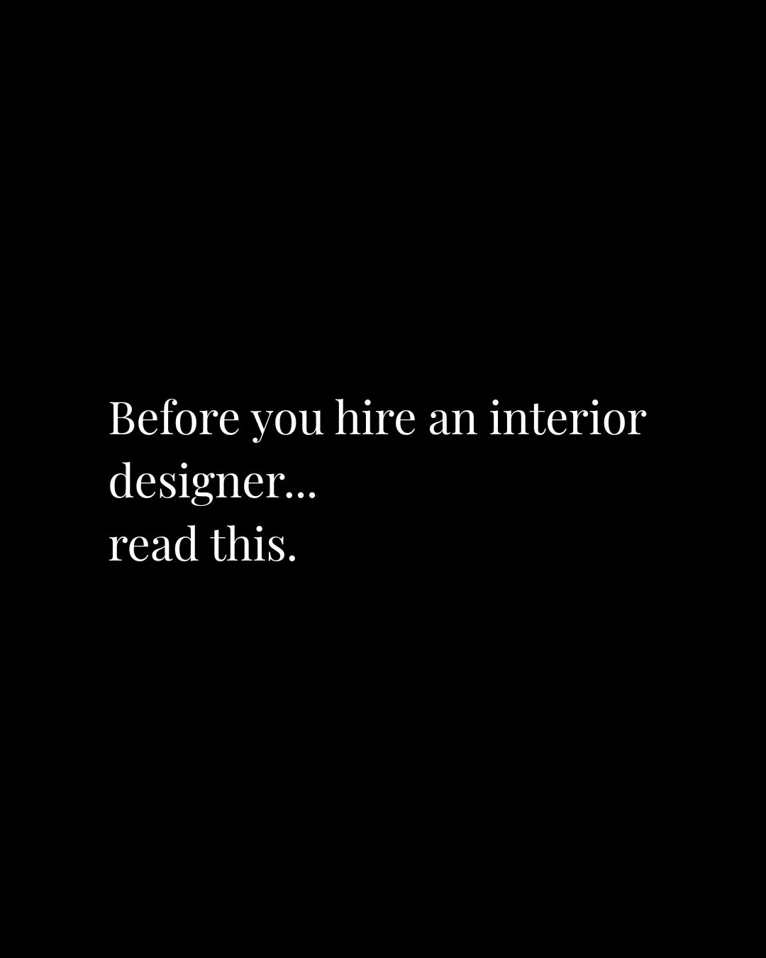 BOTTOM LINE | Not every project is the right fit, and that&rsquo;s by design. 🤓

Our studio offers a full-service approach to interior design, which means we are involved from the earliest planning stages through final installation.

We create compr