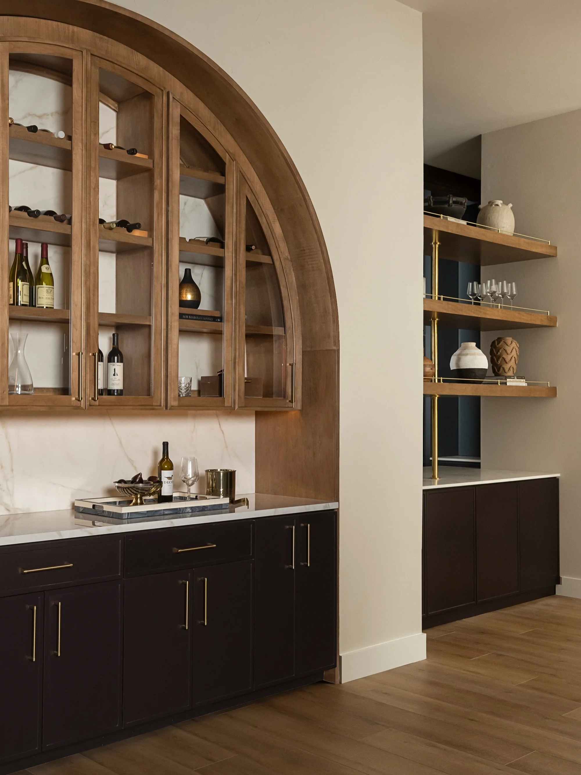 DESIGN | Some design moments are meant to do more than fill a wall&hellip;they&rsquo;re meant to completely reimagine how a home is experienced.

Believe it or not, where you now see part of the kitchen and those oversized floating shelves was once a