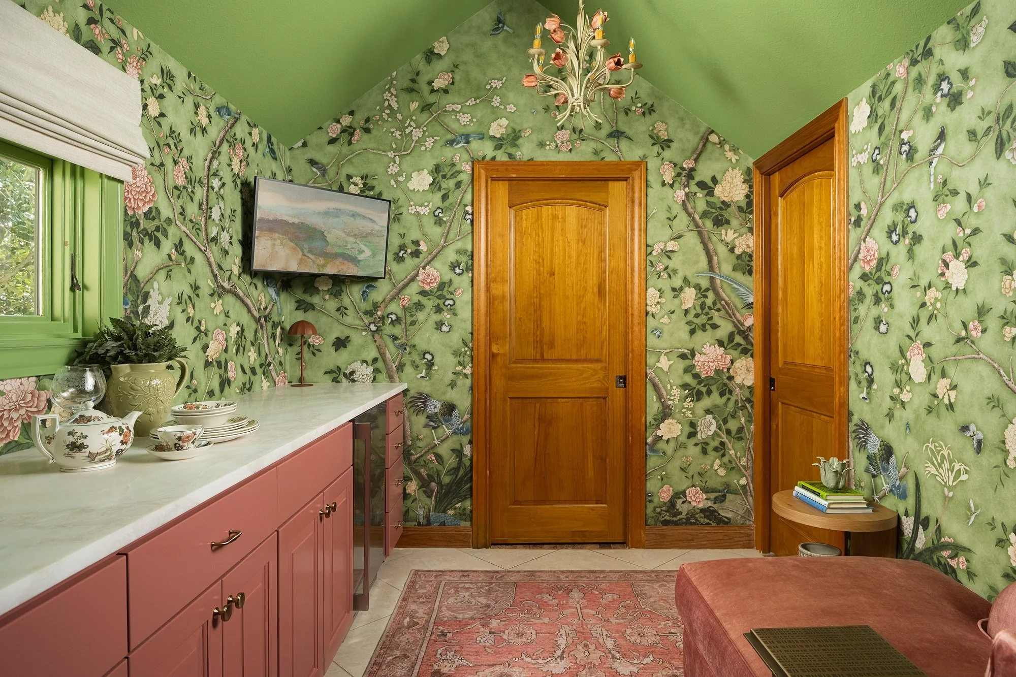You probably wouldn&rsquo;t guess we designed this room. And that&rsquo;s exactly why I love it. 💗🌿

If you&rsquo;ve followed our work for a while, you know I naturally gravitate toward modern/transitional-ish design. But my job isn&rsquo;t to make